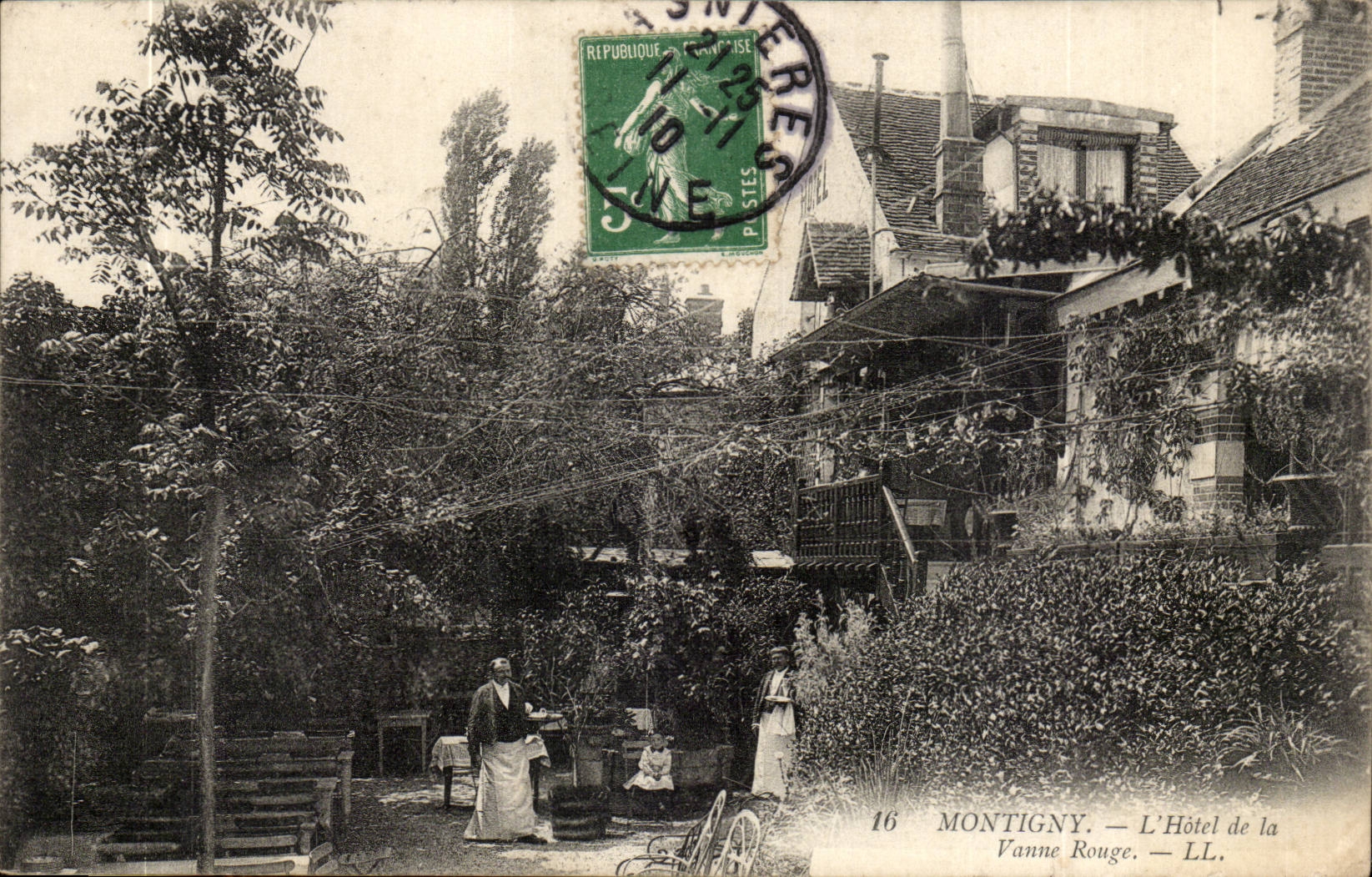 Valley D' Oise- - MOntigny - the Hotel of the Red Valve - CPA