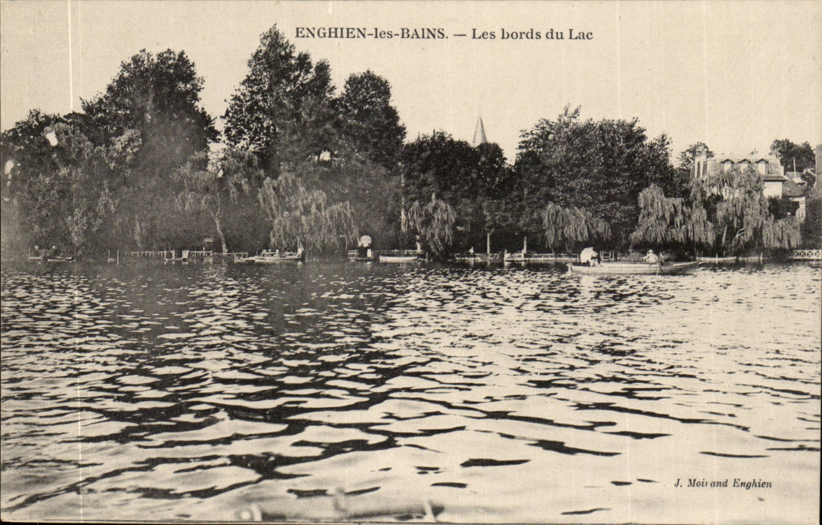 Valley D' Oise- Enghien-the-Baths edges of the Lake - CPA