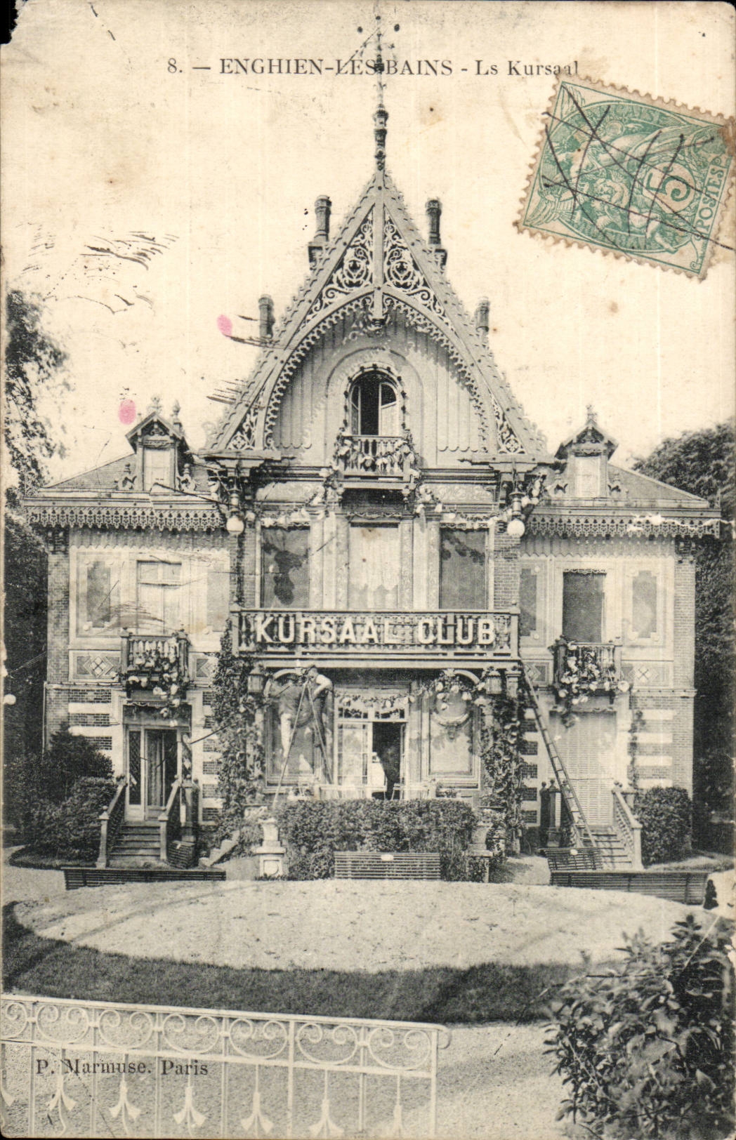 Valley D' Oise- Enghien-the-Baths Kursaal - CPA