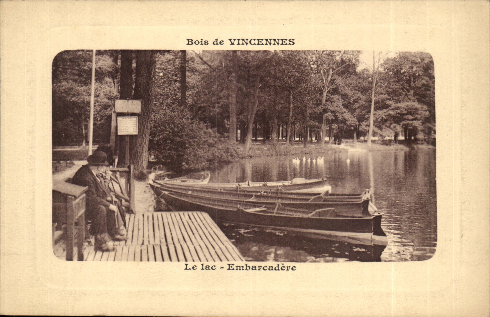 Paris (12) Bois de Vincennes- Le Lac- Embarcadere-CPA