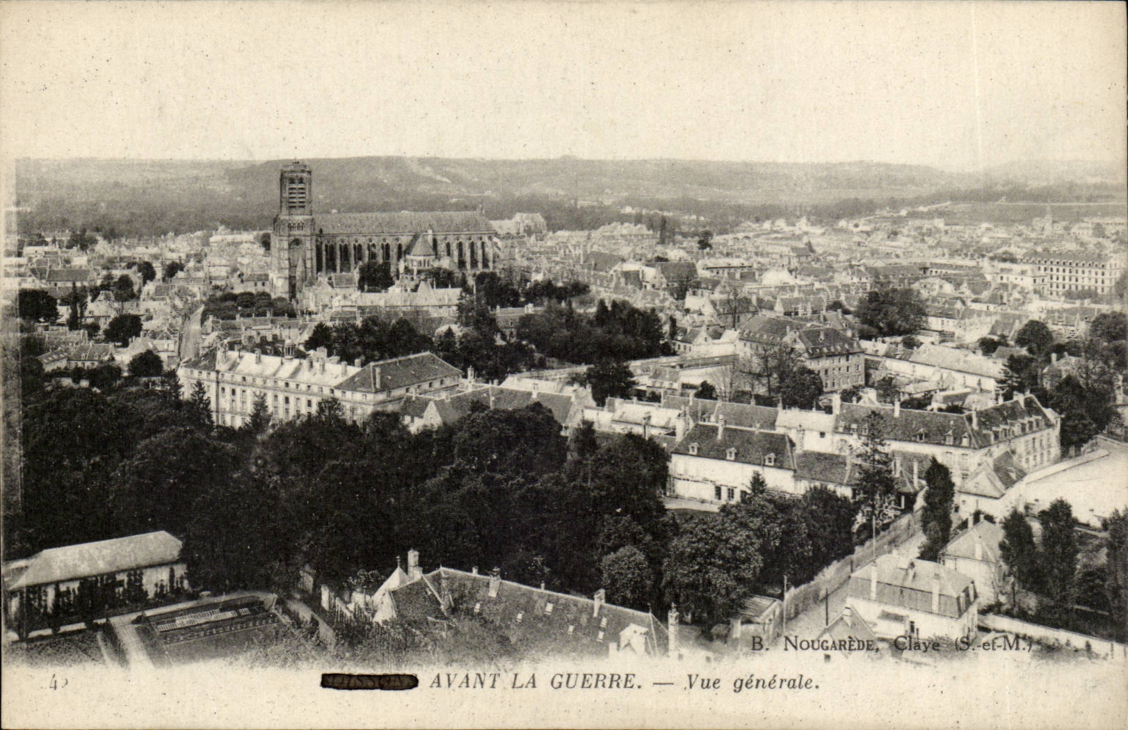 CPA Soissons before the war View