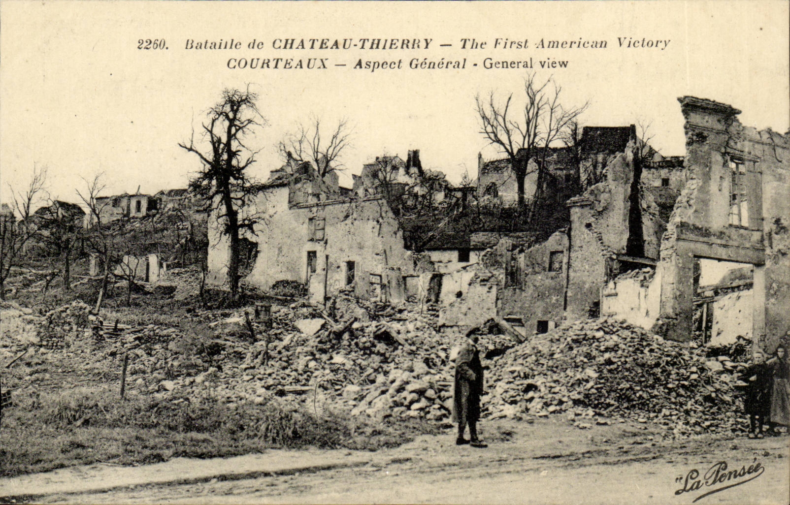 CPA Battles of Castle Thierry Courteaux Aspect general