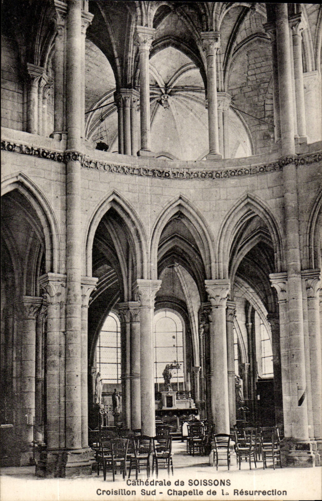 Soissons - cathedral of Soissonne - Vault of Resurrection - CPA