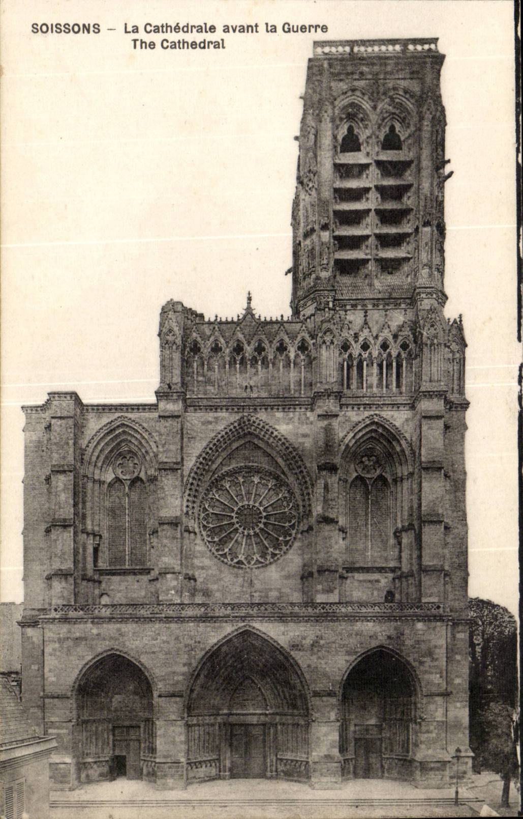 Soissons - Cathedral of Soissons before the War - CPA -