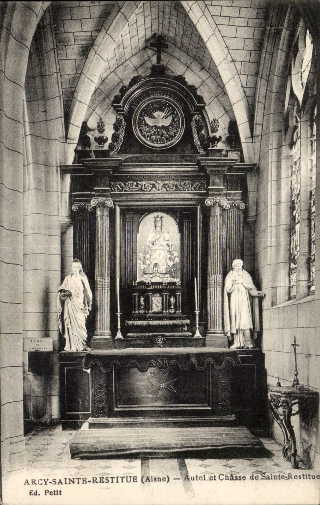 Arcy Sainte Restitute - Ofen-Brucke und Schloss und verjagen heilige Zuruckerstattung - CPA