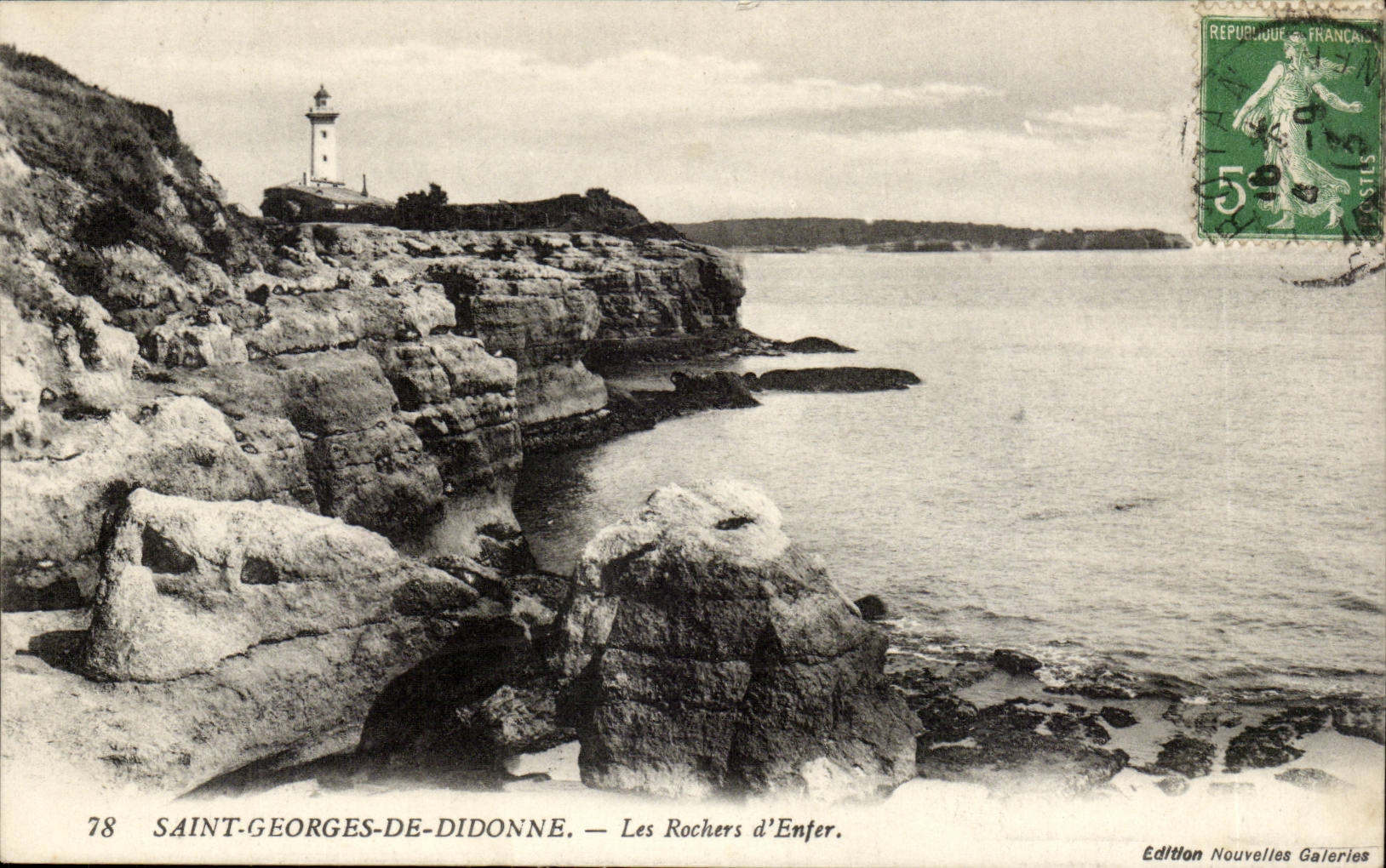 St Georges de Didonne CPA rocks of hell