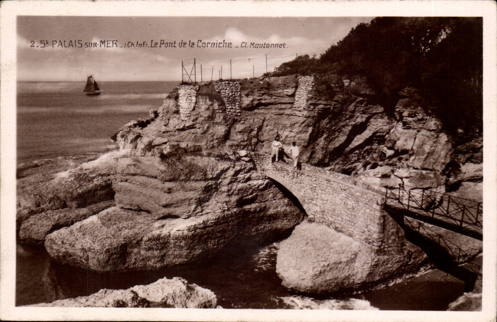 St palate on Sea CPA the bridge of the cornice