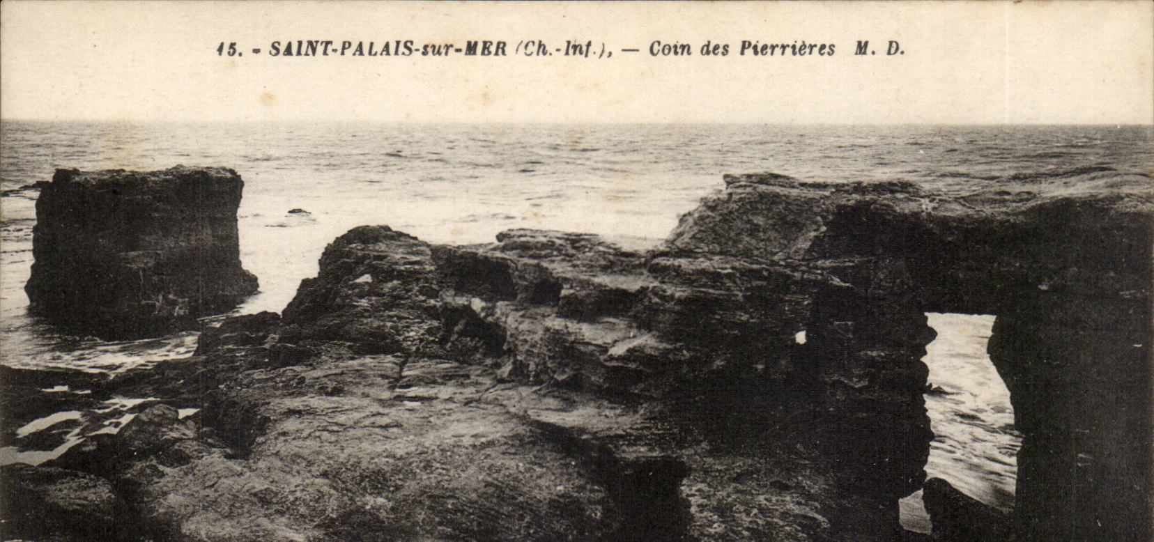 Saint Palate on sea CPA Corner of the pierrieres