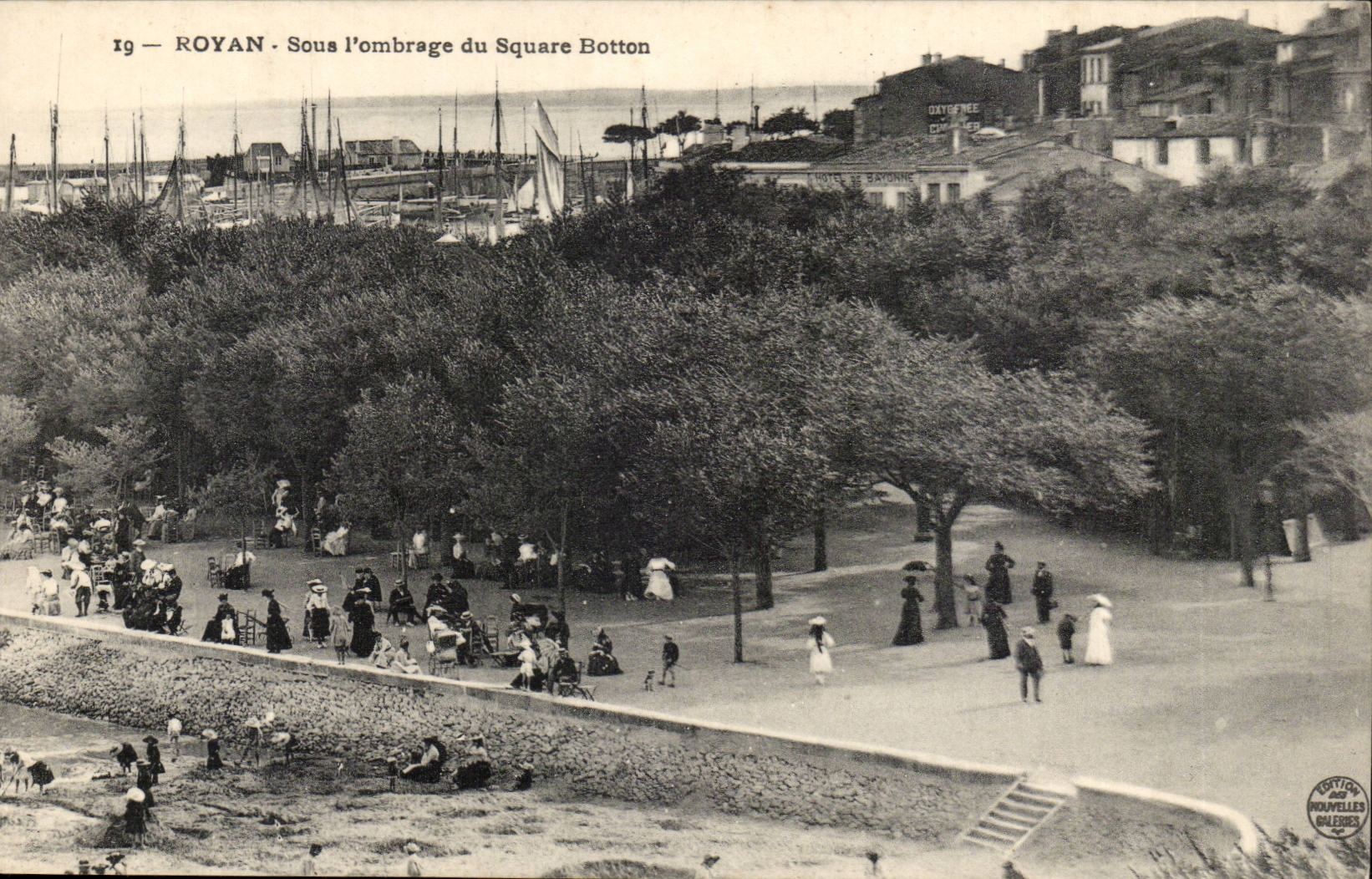 Royan CPA unter dem Farbton des Botton allgemeinen Gartens