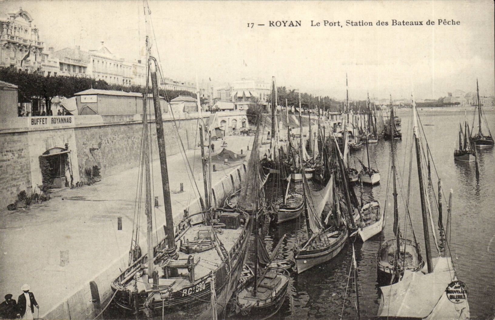 Royan CPA die Portstation der Boote der Sunde