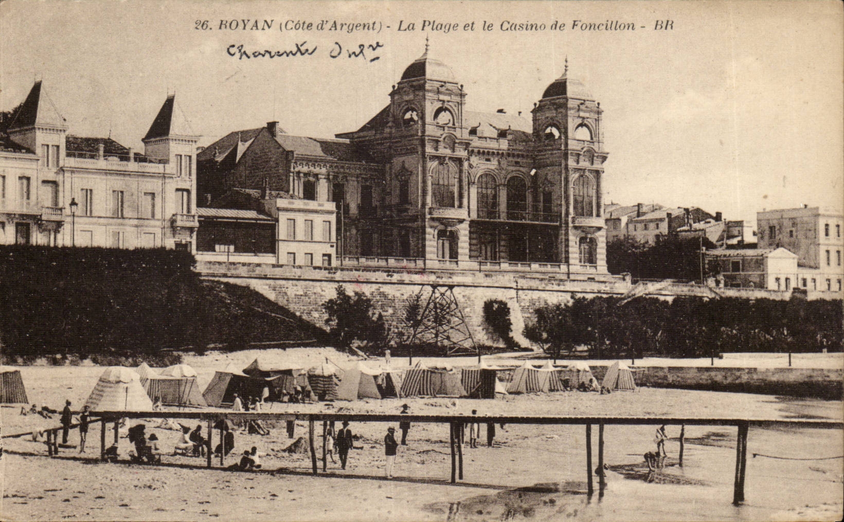 Royan CPA der Strand und das Kasino von Foncilion