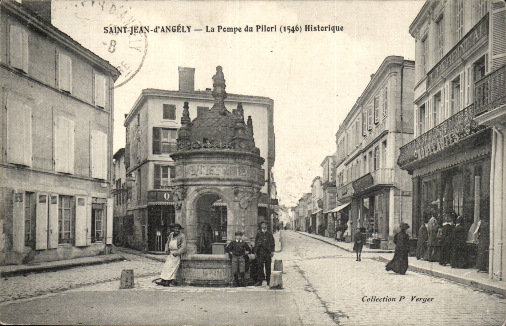 Saint Jean d Angely CPA die Pumpe des Pilori (1546) historisch