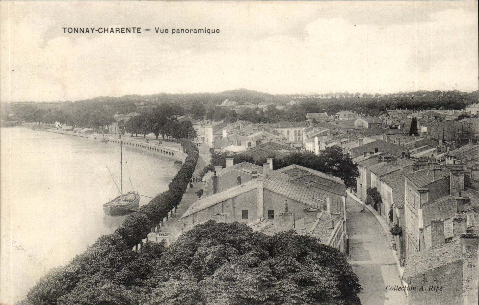 Tonnay Charente CPA panoramische Ansicht