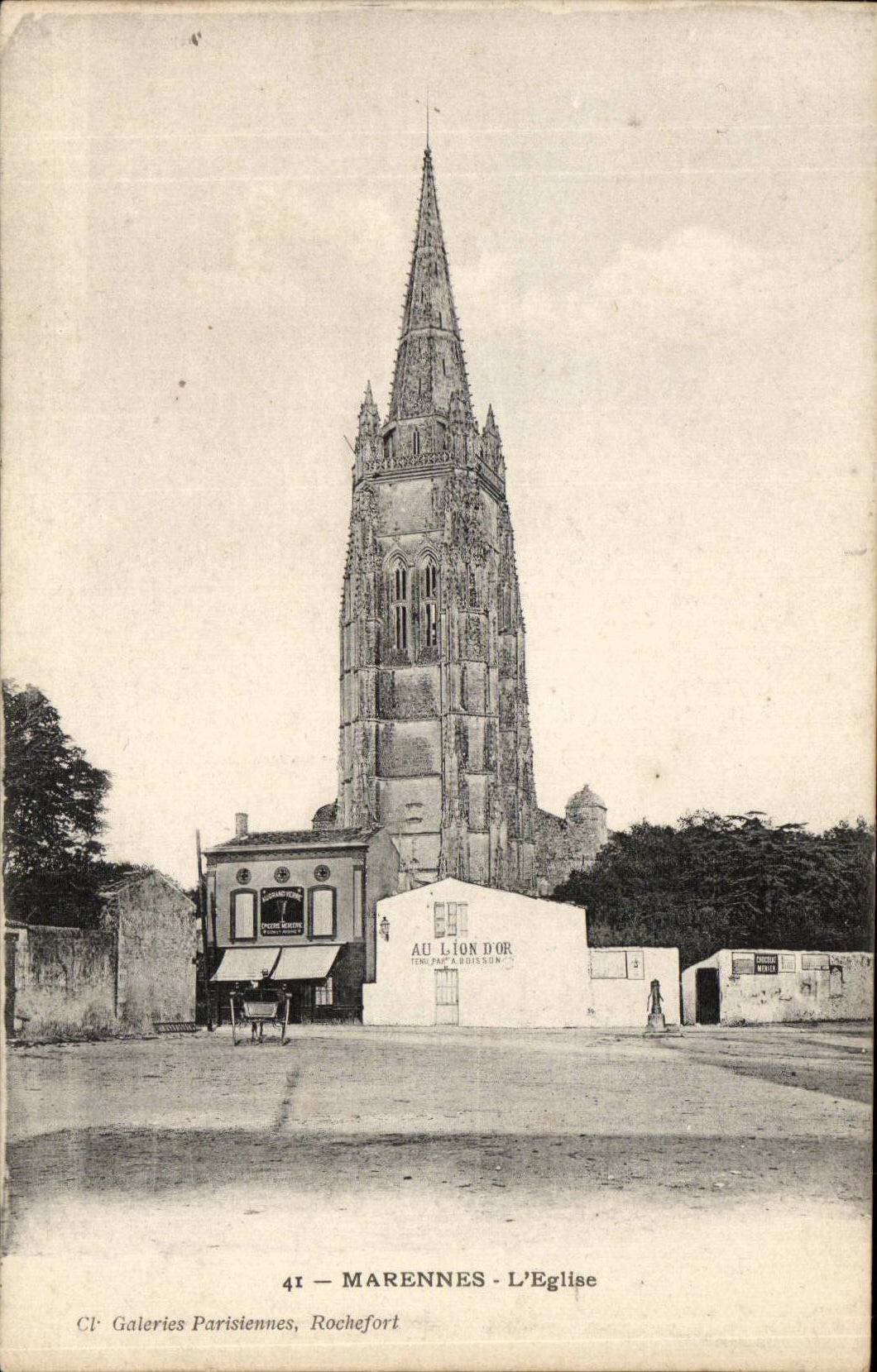 Marenne Auster CPA die Kirche (mit dem Goldlowe)