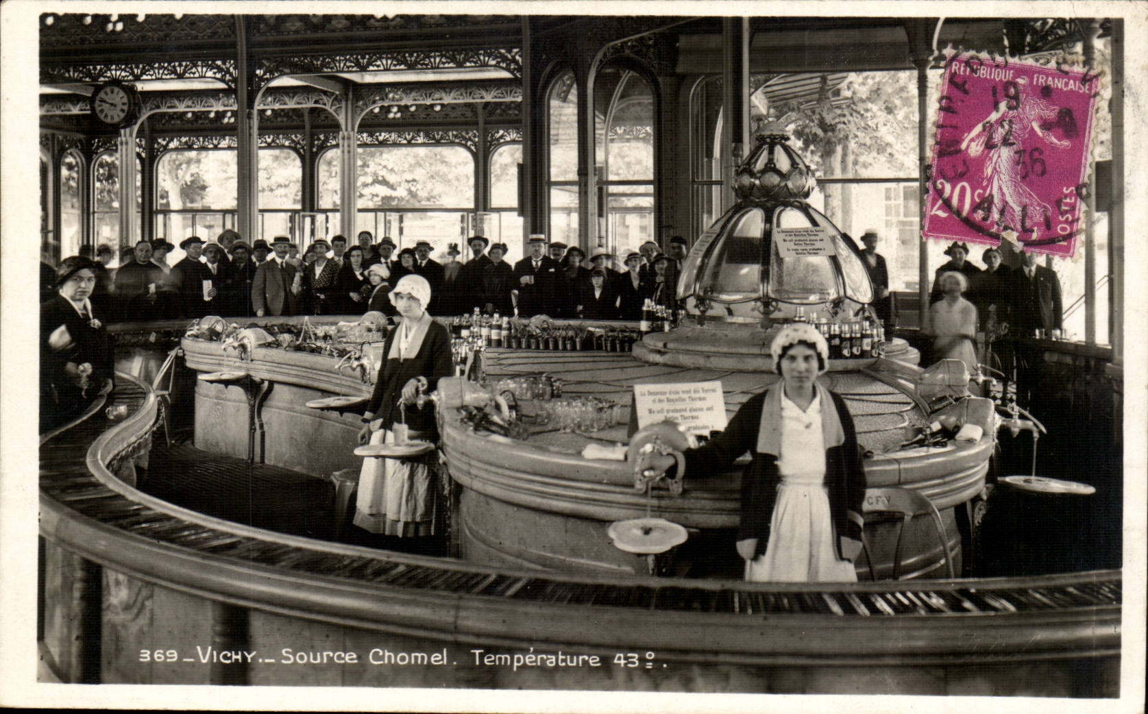 Vichy CPA Source Chomel Temperature 43 degrees