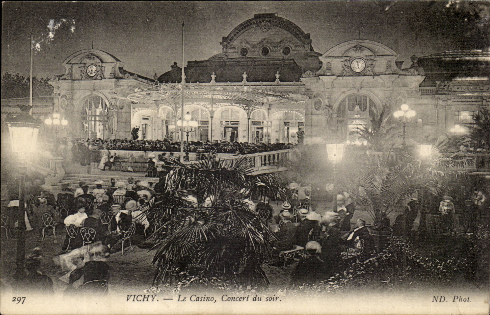 Vichy CPA the casino concert of the evening