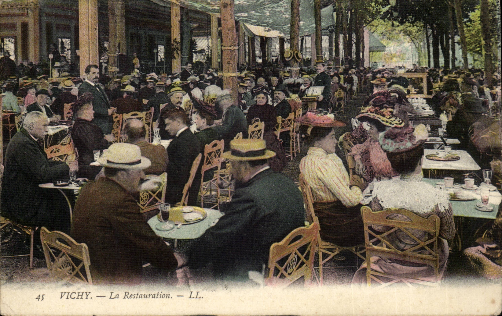 Vichy CPA the Restoration (restaurant)