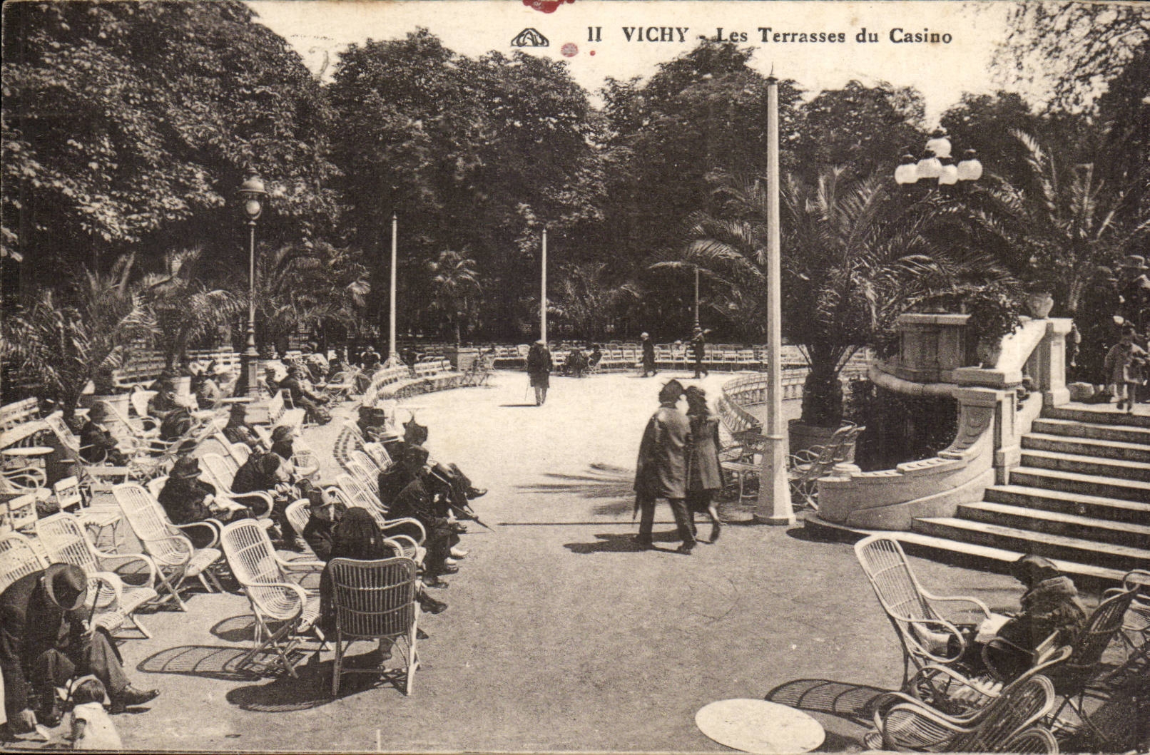 Vichy CPA terraces of the casino