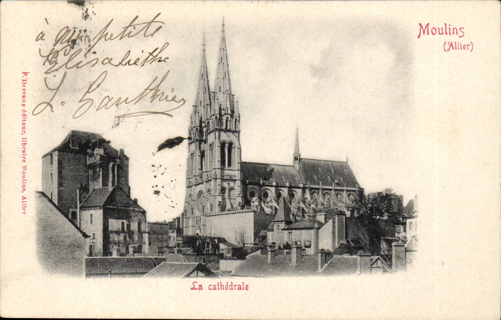 Moulins CPA the cathedral