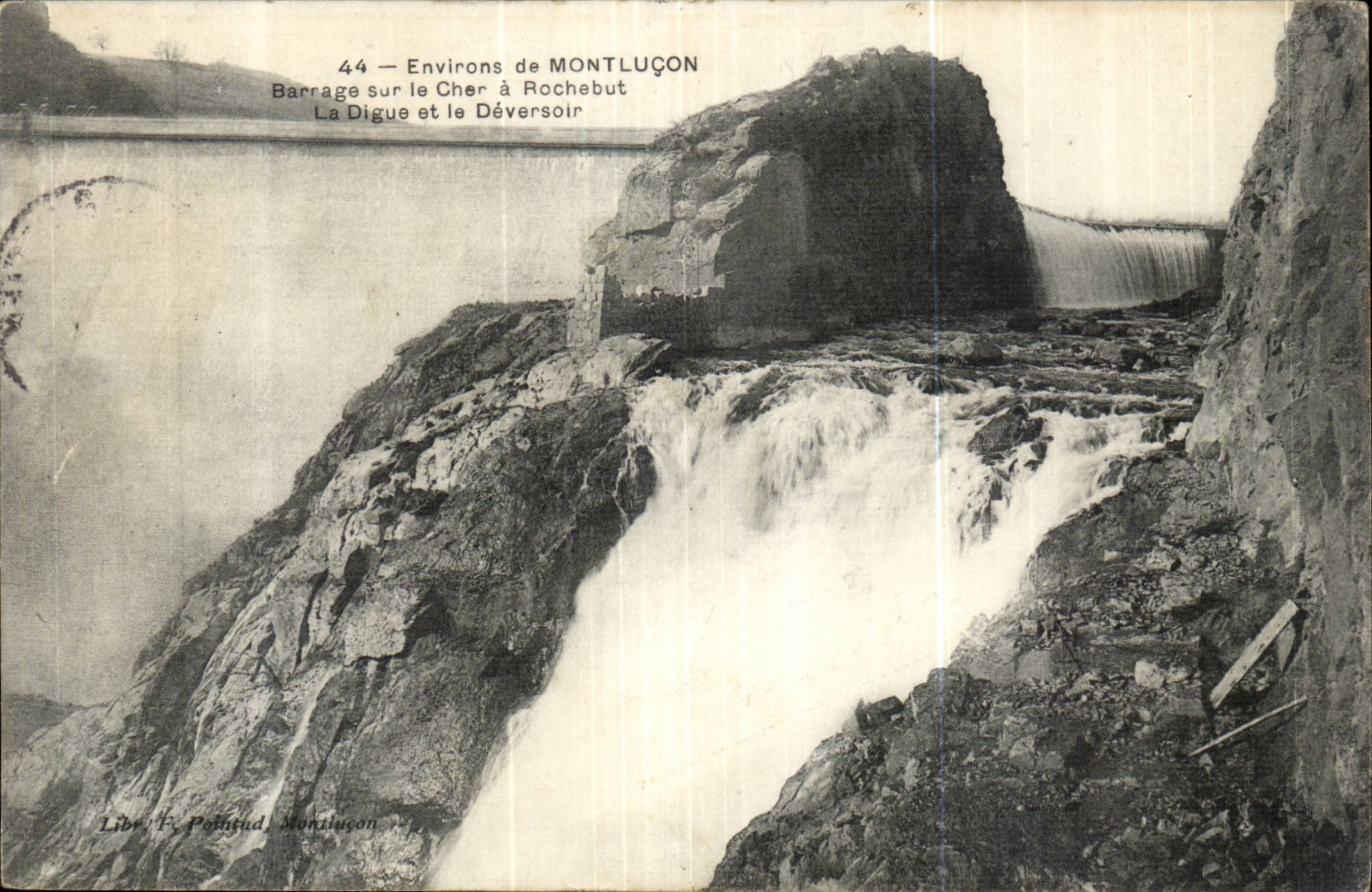 The salte quarry close Vichy CPA Entering of the cave