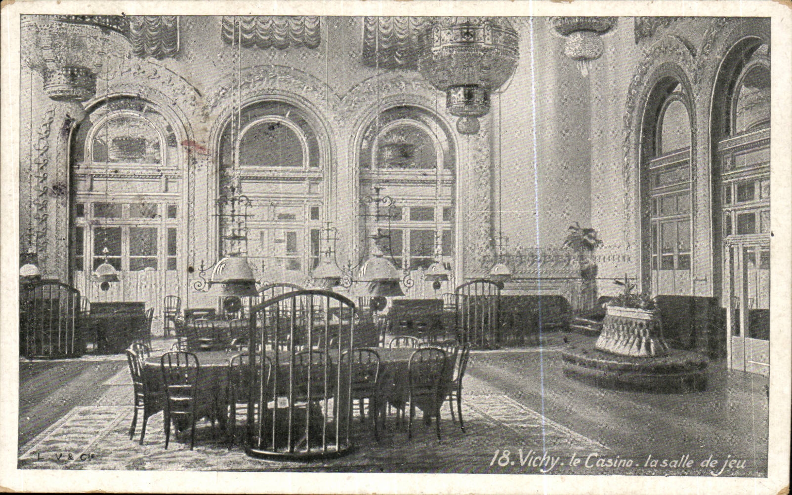 Vichy CPA the casino the gaming room