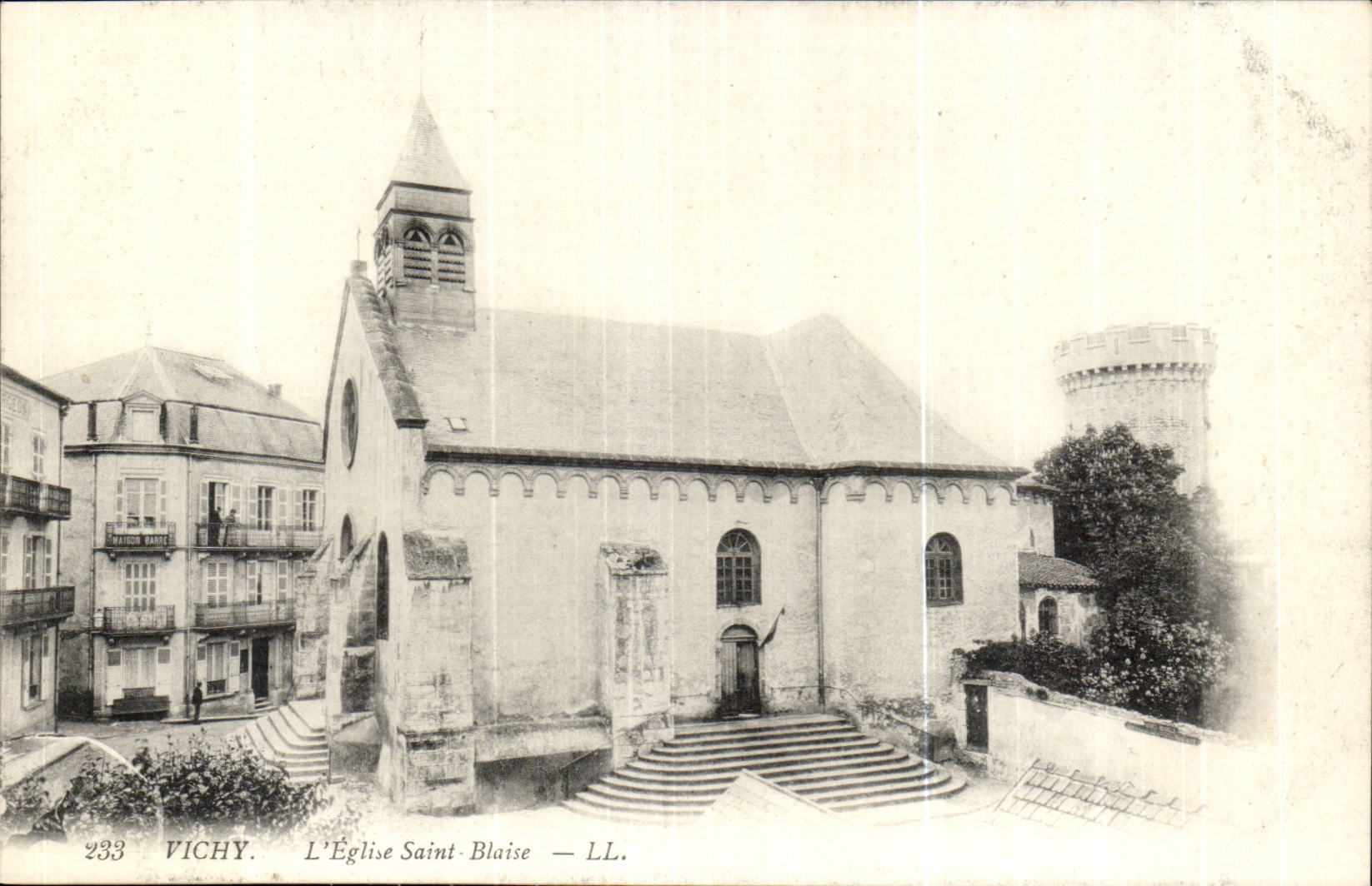 Vichy CPA the church Sainte Blaise