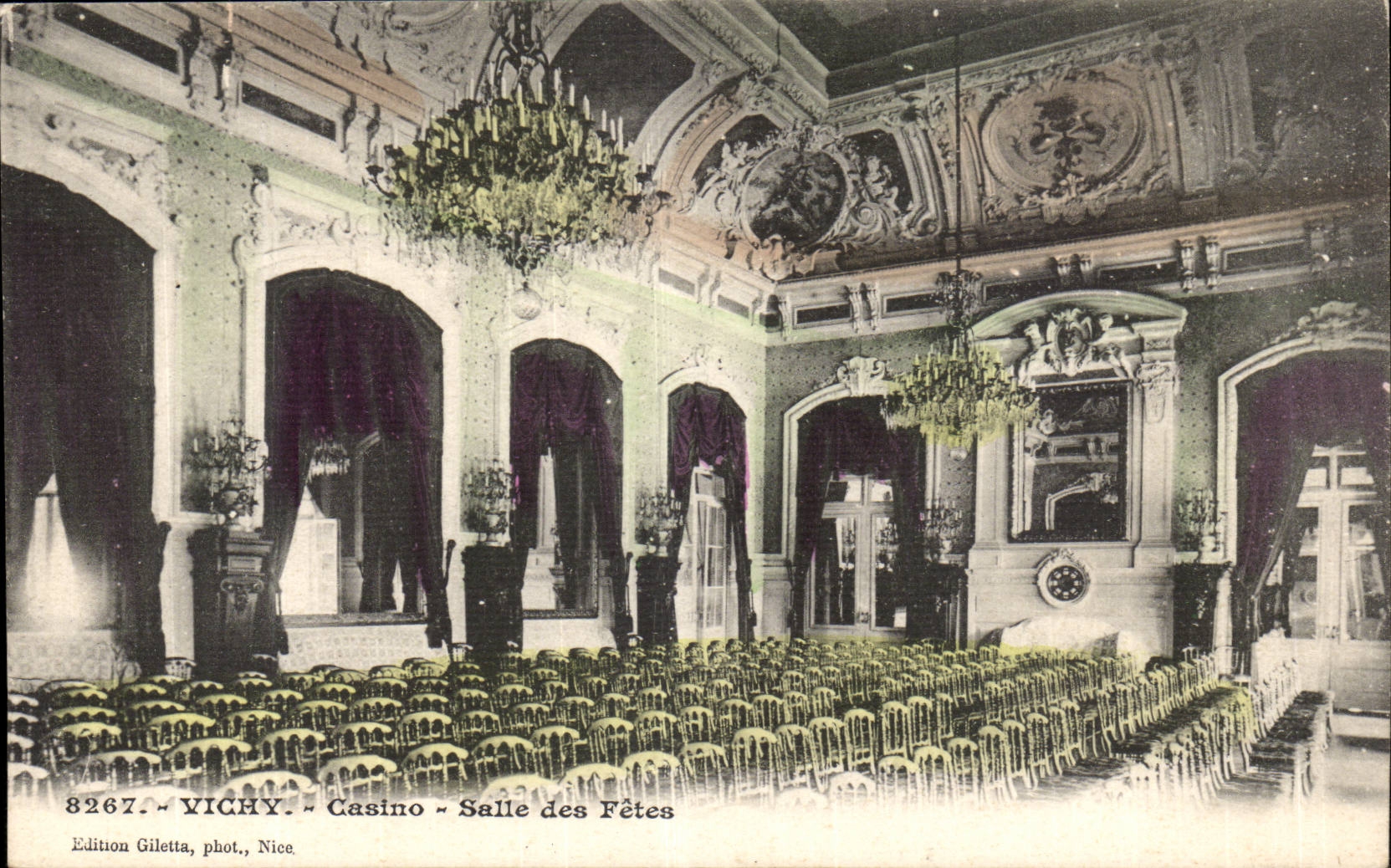 Vichy CPA the casino Village hall