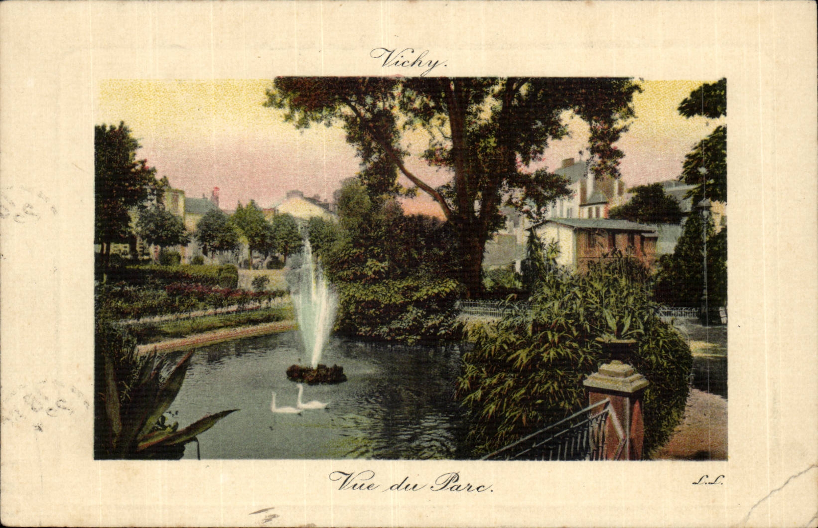 Vichy CPA Seen of the park