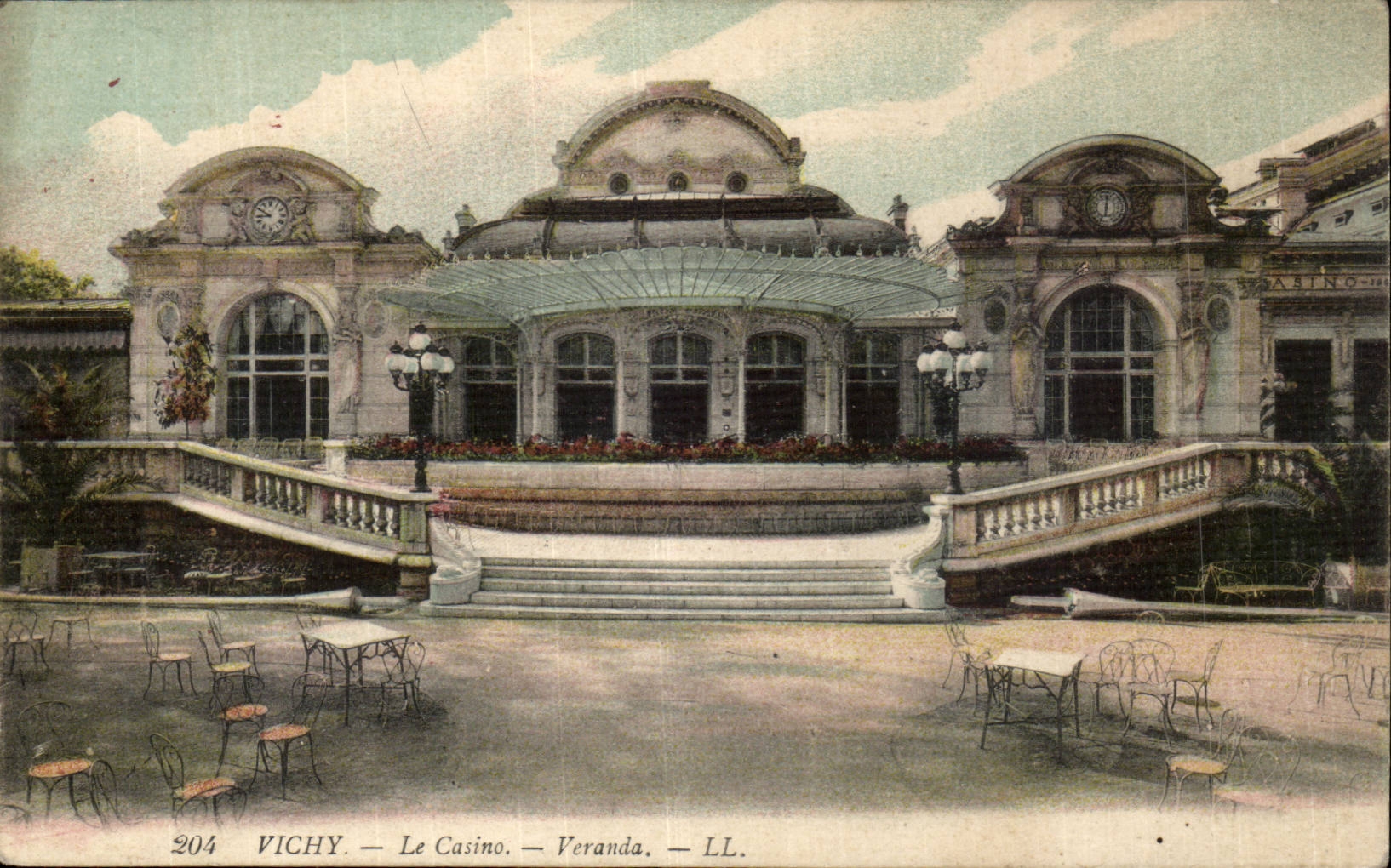 Vichy CPA the casino Veranda