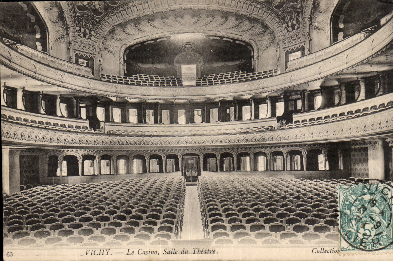 Vichy CPA Casino Room of the theater