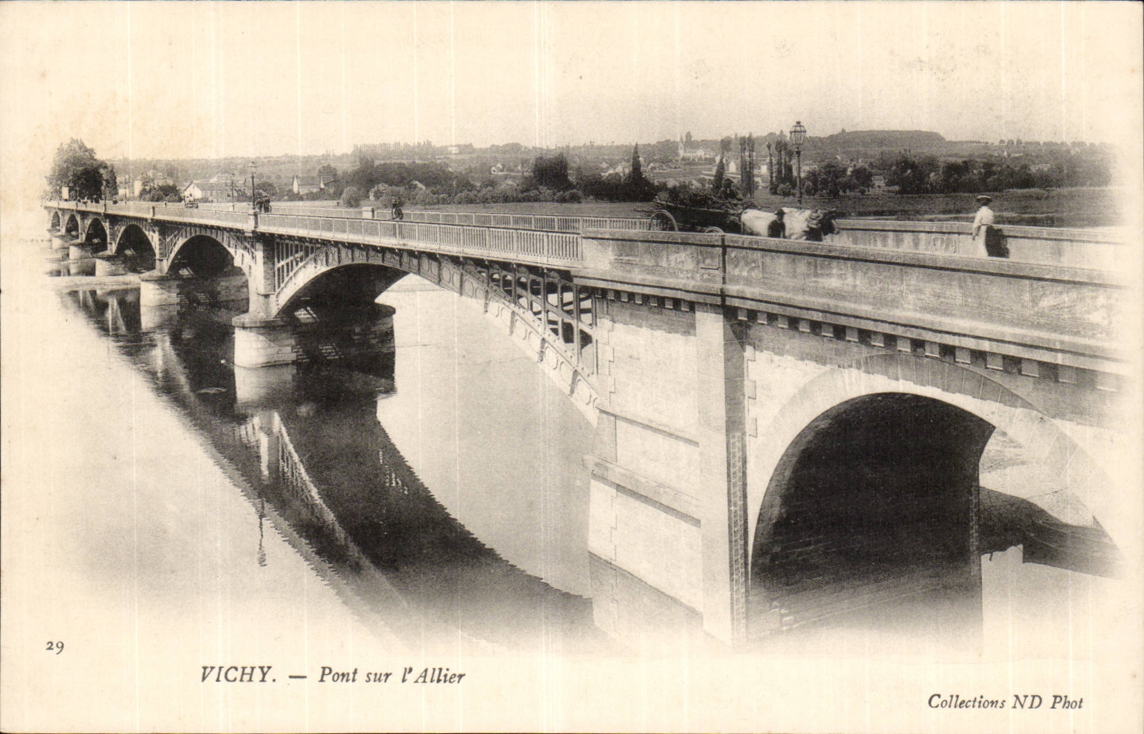 Vichy CPA Bridge on combining it (cart has oxen)