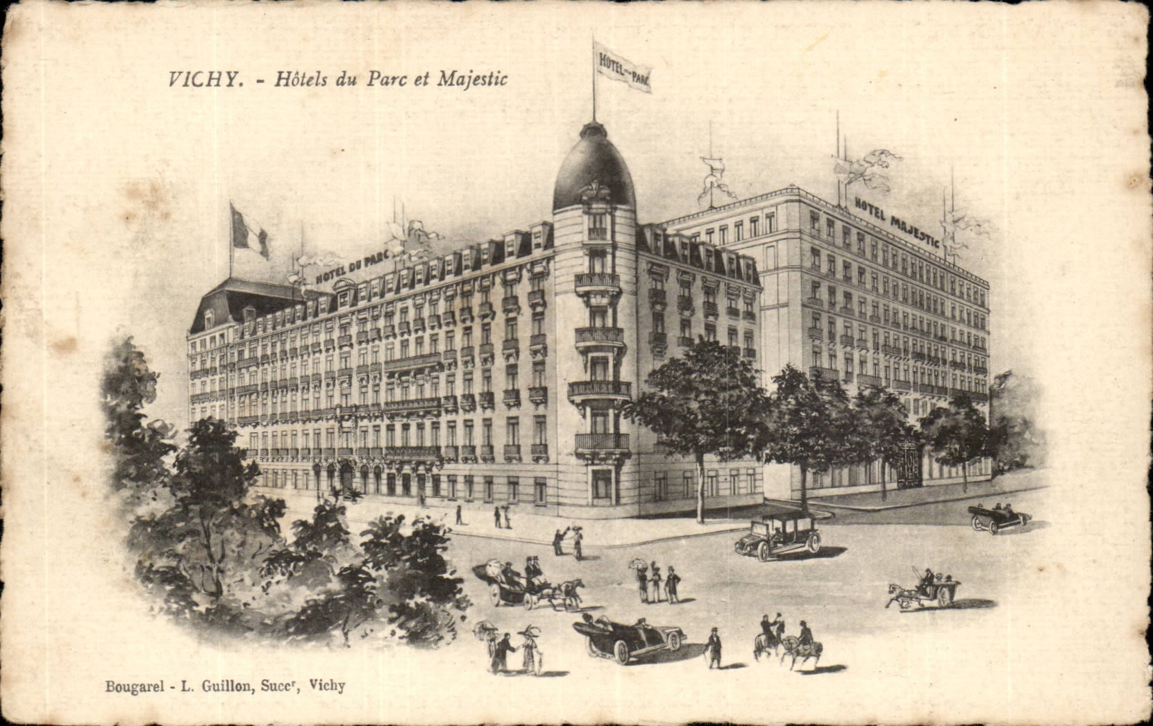 Vichy CPA Hotels of the park and Majestic
