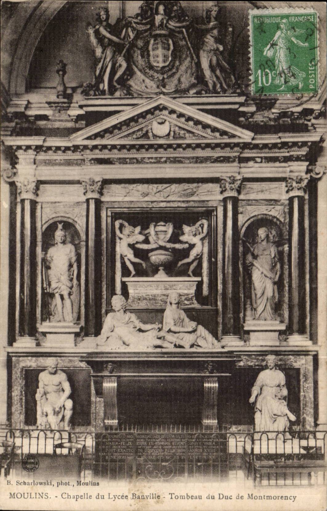 Moulins CPA Vault of the college Banville tomb of the duke of Montmorency