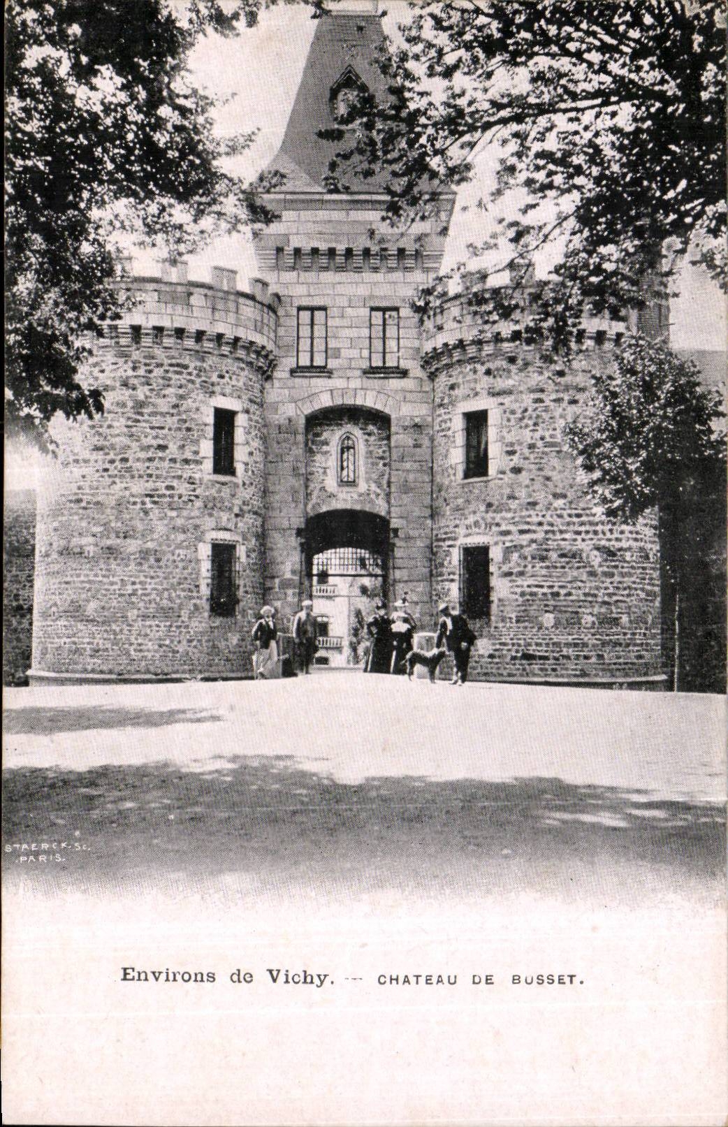 Umlagerungen Vichy CPA des Schlosses von Busset