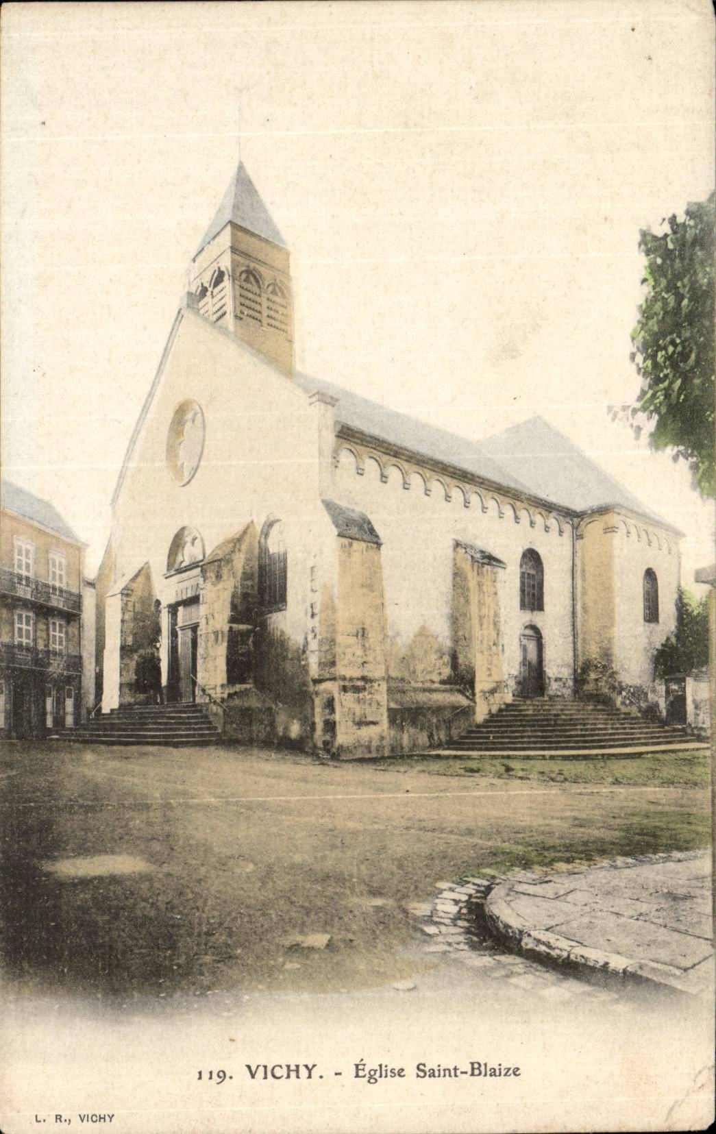 Vichy CPA Church Sainte Blaise
