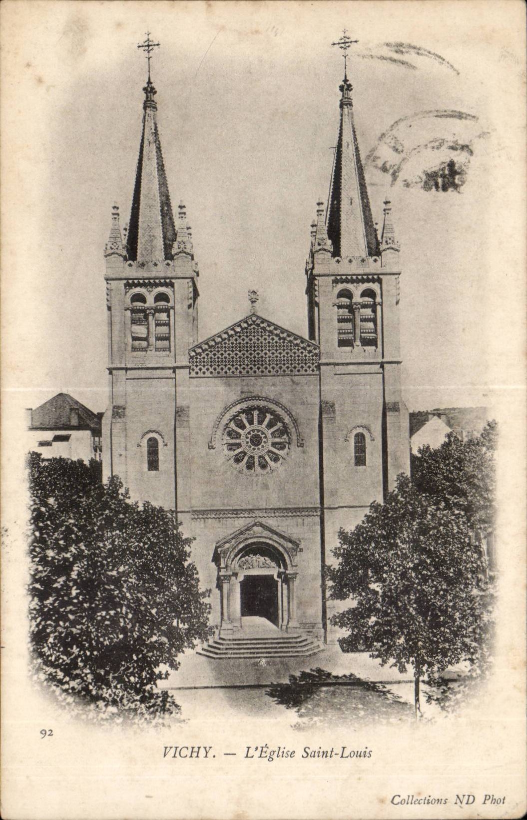 Vichy CPA the church Saint Louis