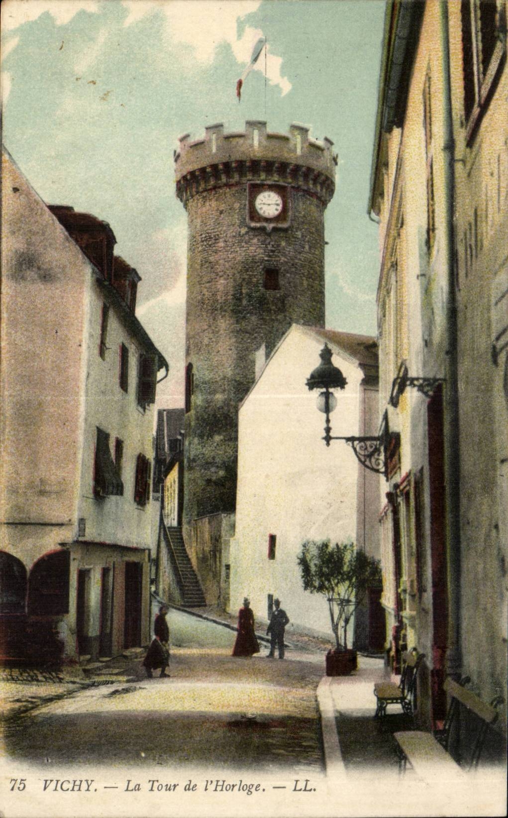 Vichy CPA the tower of the clock