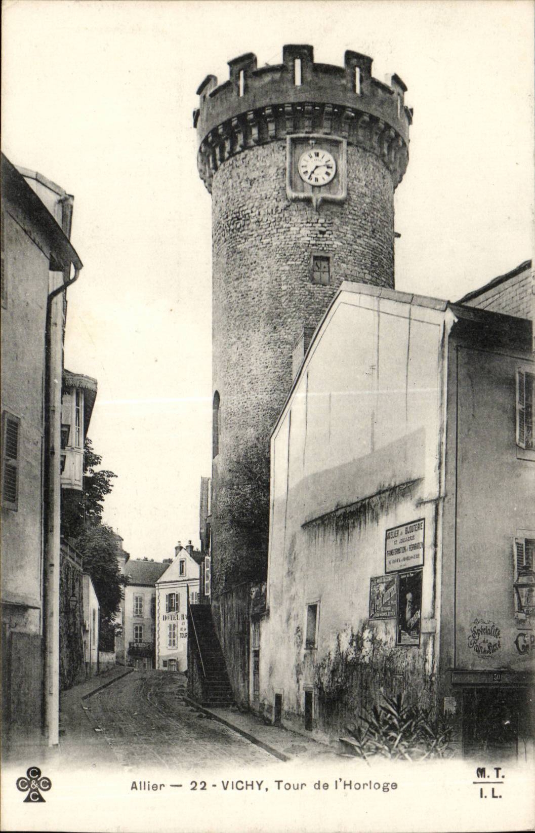 Vichy CPA the tower of the clock