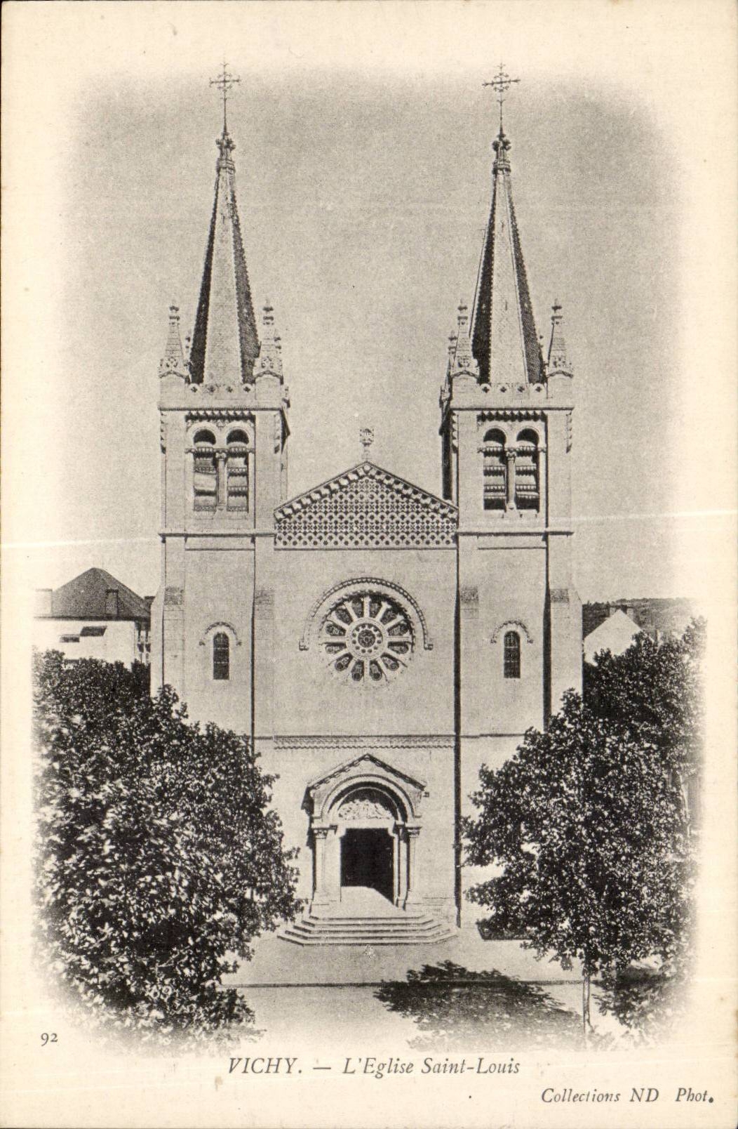 Vichy CPA Church Saint Louis