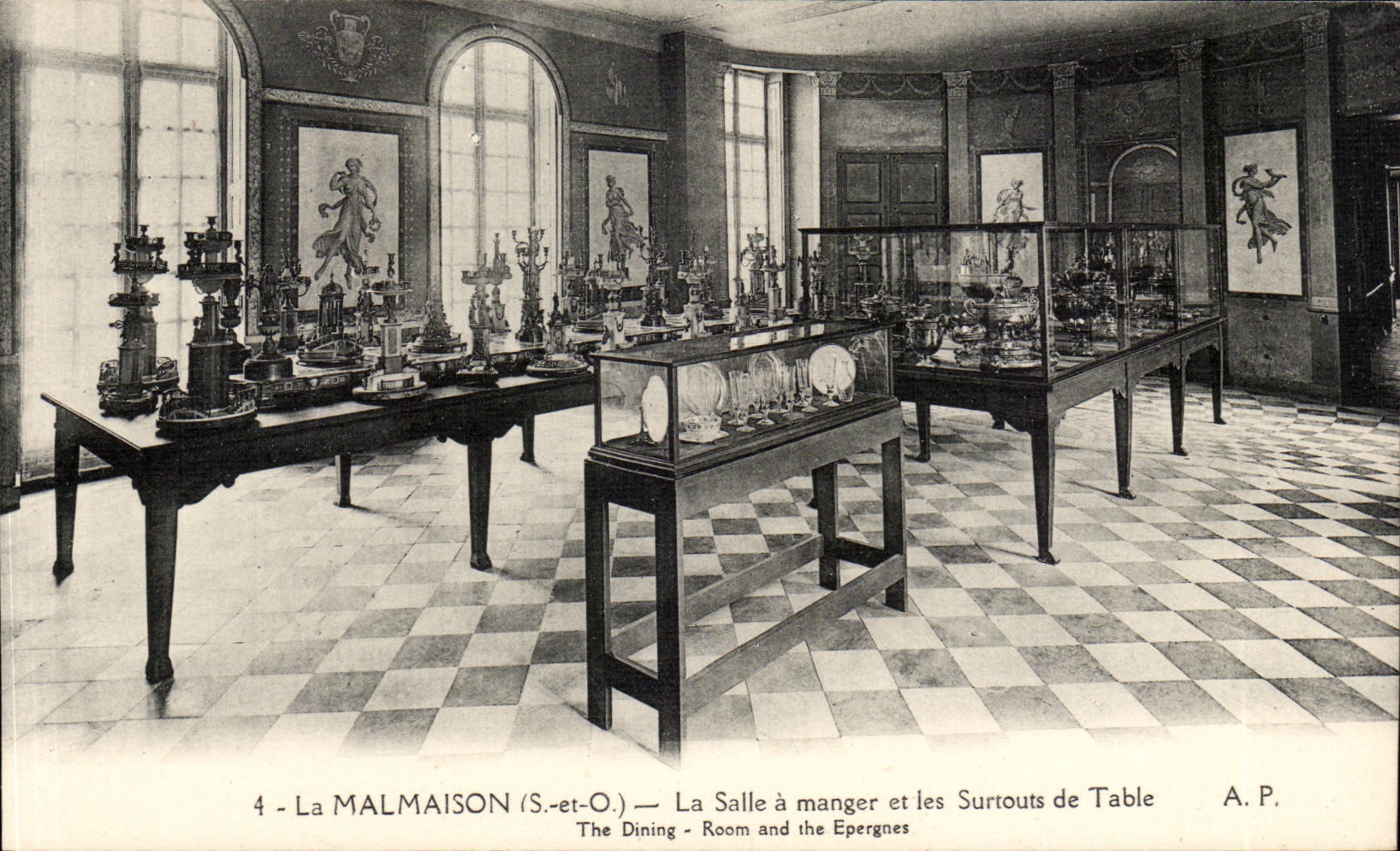 Malmaison - Dining room and Surtouts de Table - CPA