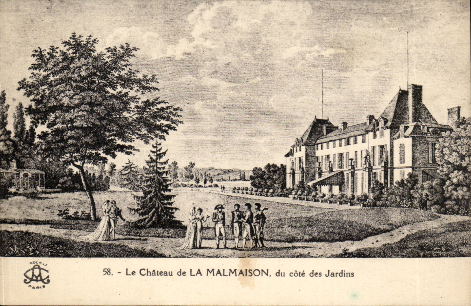 Rueil - the Castle of Malmaison of the Dimension of the Gardens - CPA