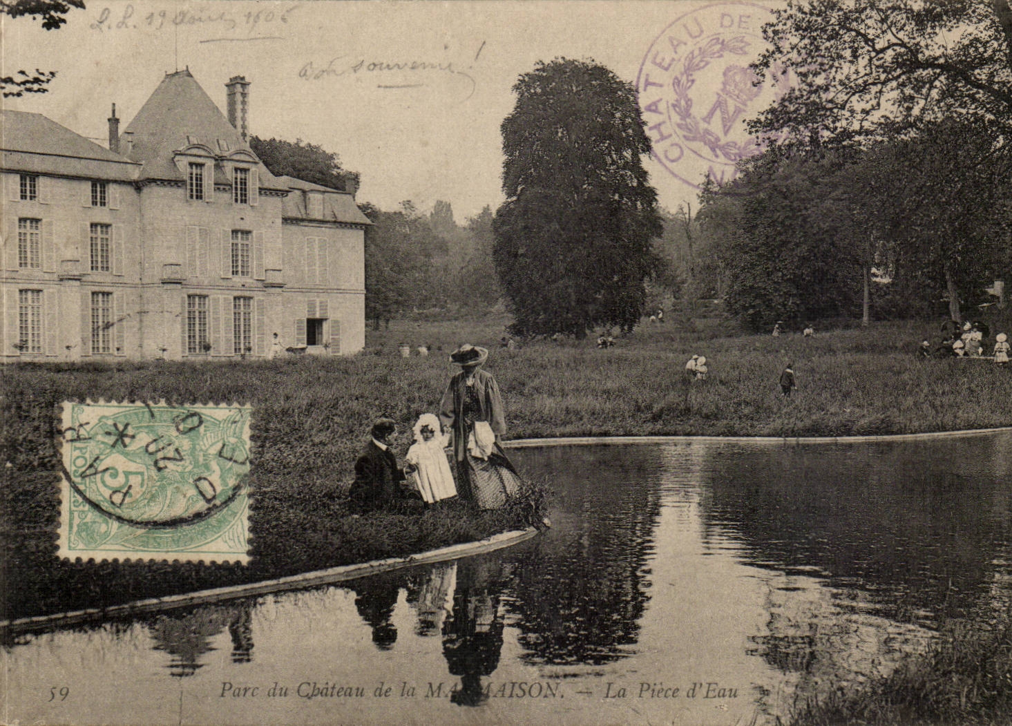 Malmaison - Castle - Park - the water Napoleon Part - CPA