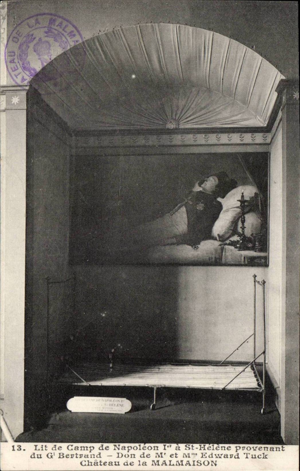 Rueil Malmaison - Napoleon Lit Camp of Napoleon 1 has St Helene coming from G Bertrand Don of Edwaed Tuck- CPA