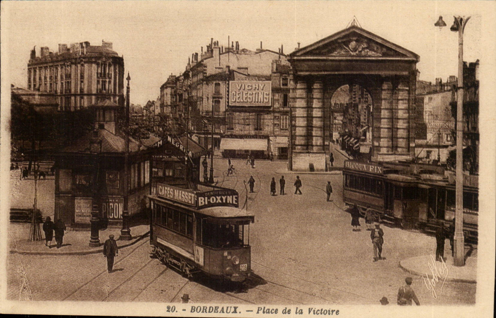 Bordeaux - Place of the Victoire - CPA