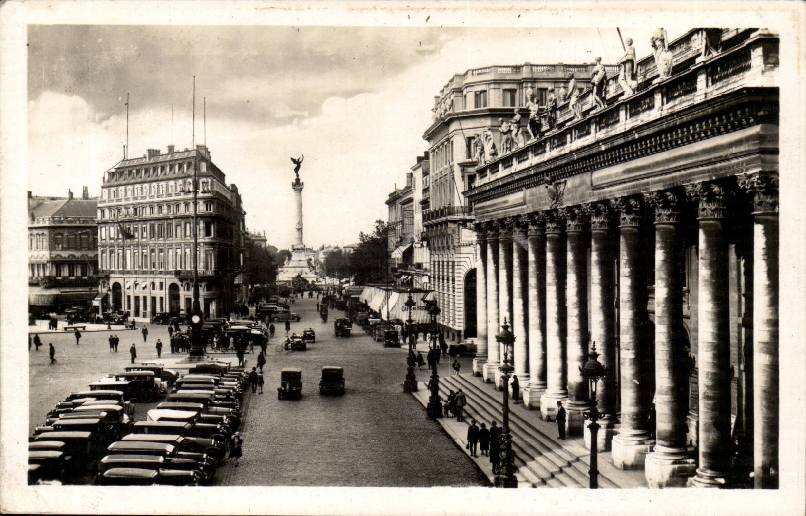 Bordeaux in the Plane - Theater Course of July XXX - CPA