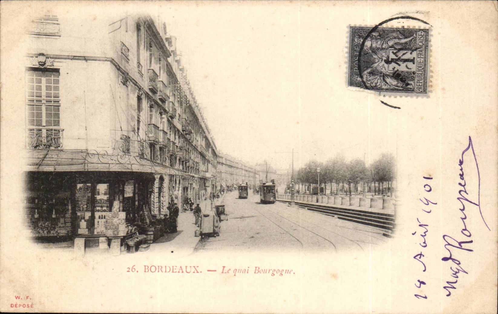 Bordeaux - the Burgundy Quay - CPA