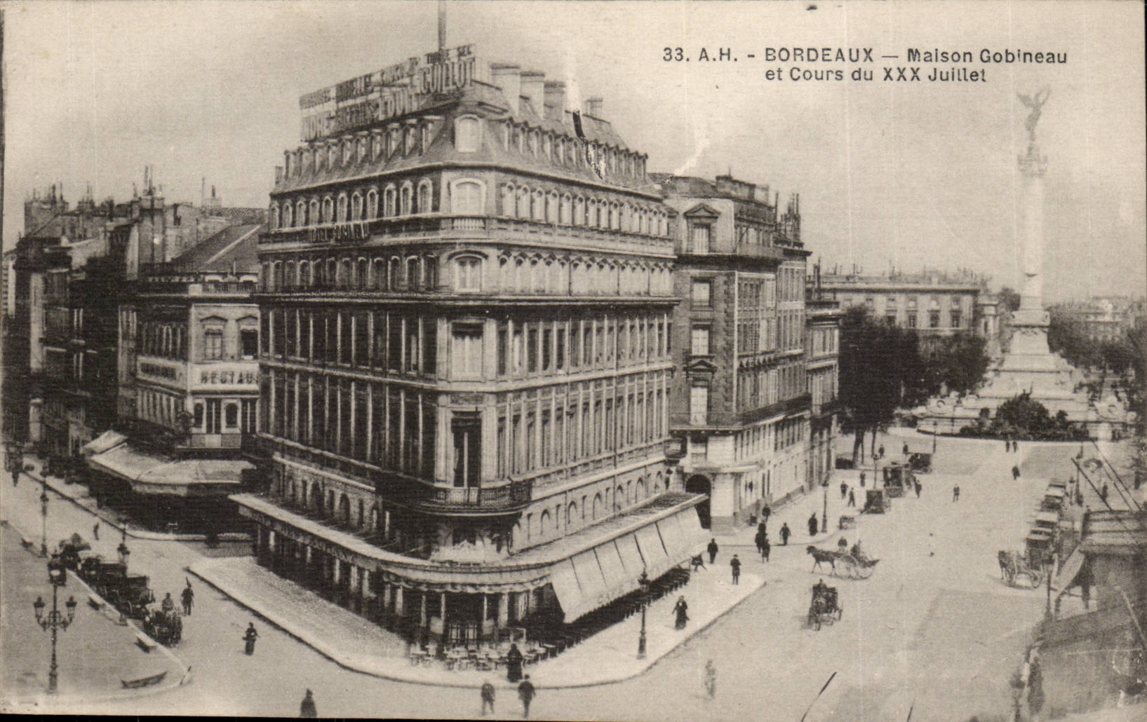 Bordeaux - House Gobineau and Cours July XXX - CPA