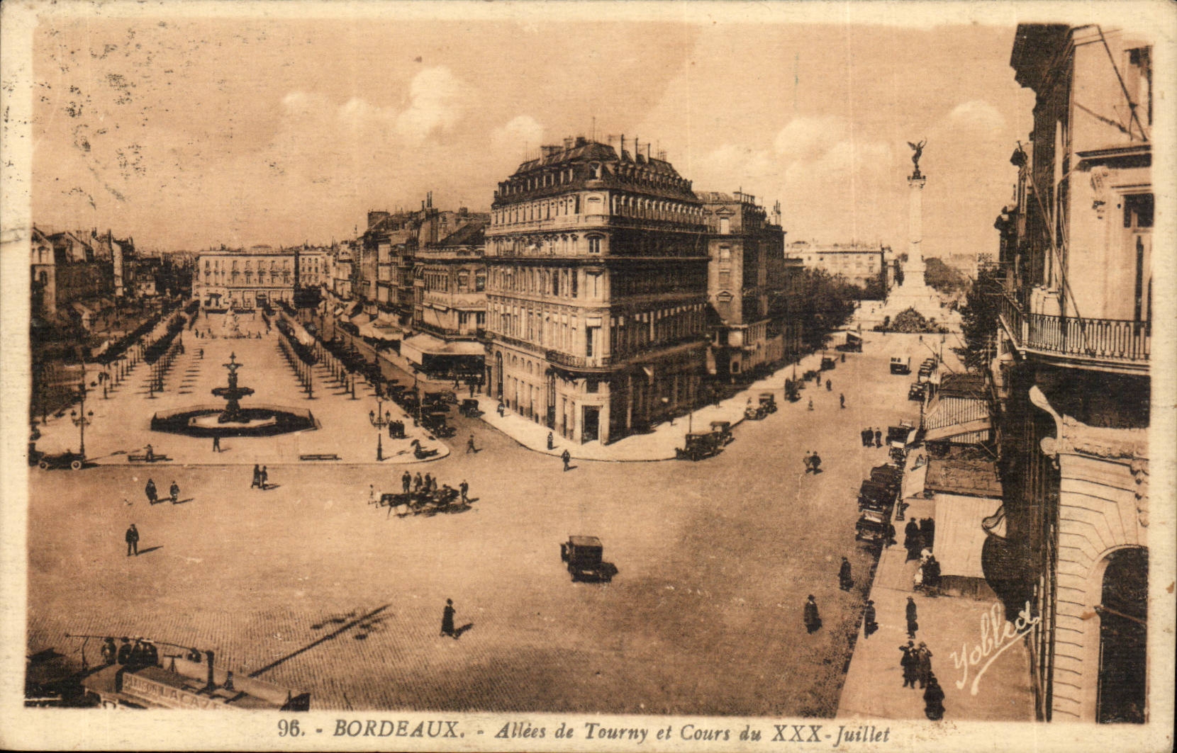 Bordeaux - Alleys of Tourny and Cours July XXX - CPA