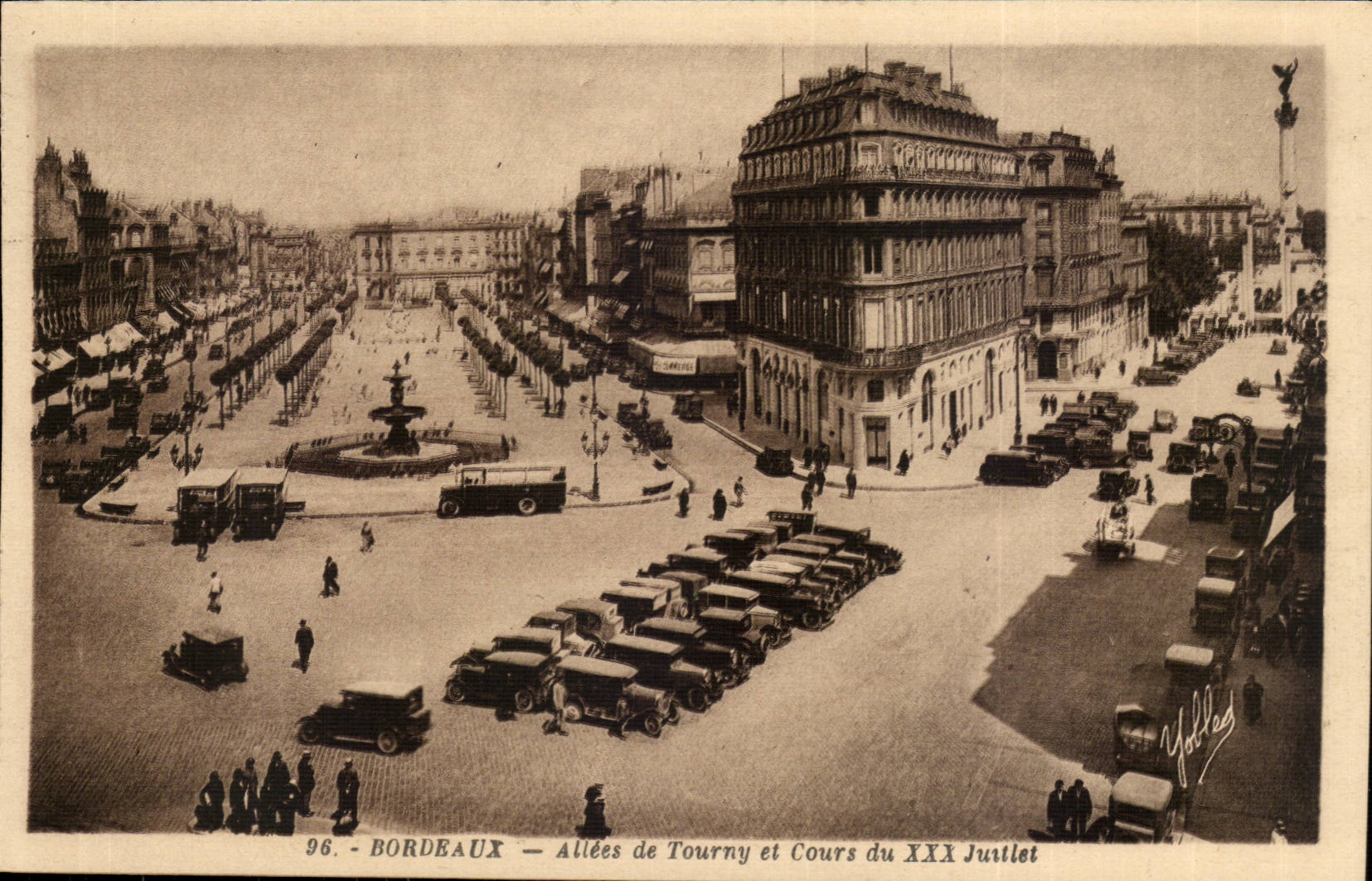 Bordeaux - Alleys of Tourny and Cours July XXX - CPA
