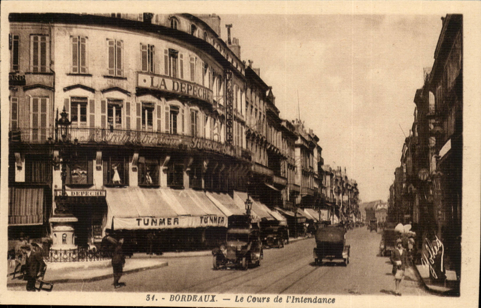 Bordeaux - the Course of the Tunmer Intendance the Dispatch - CPA